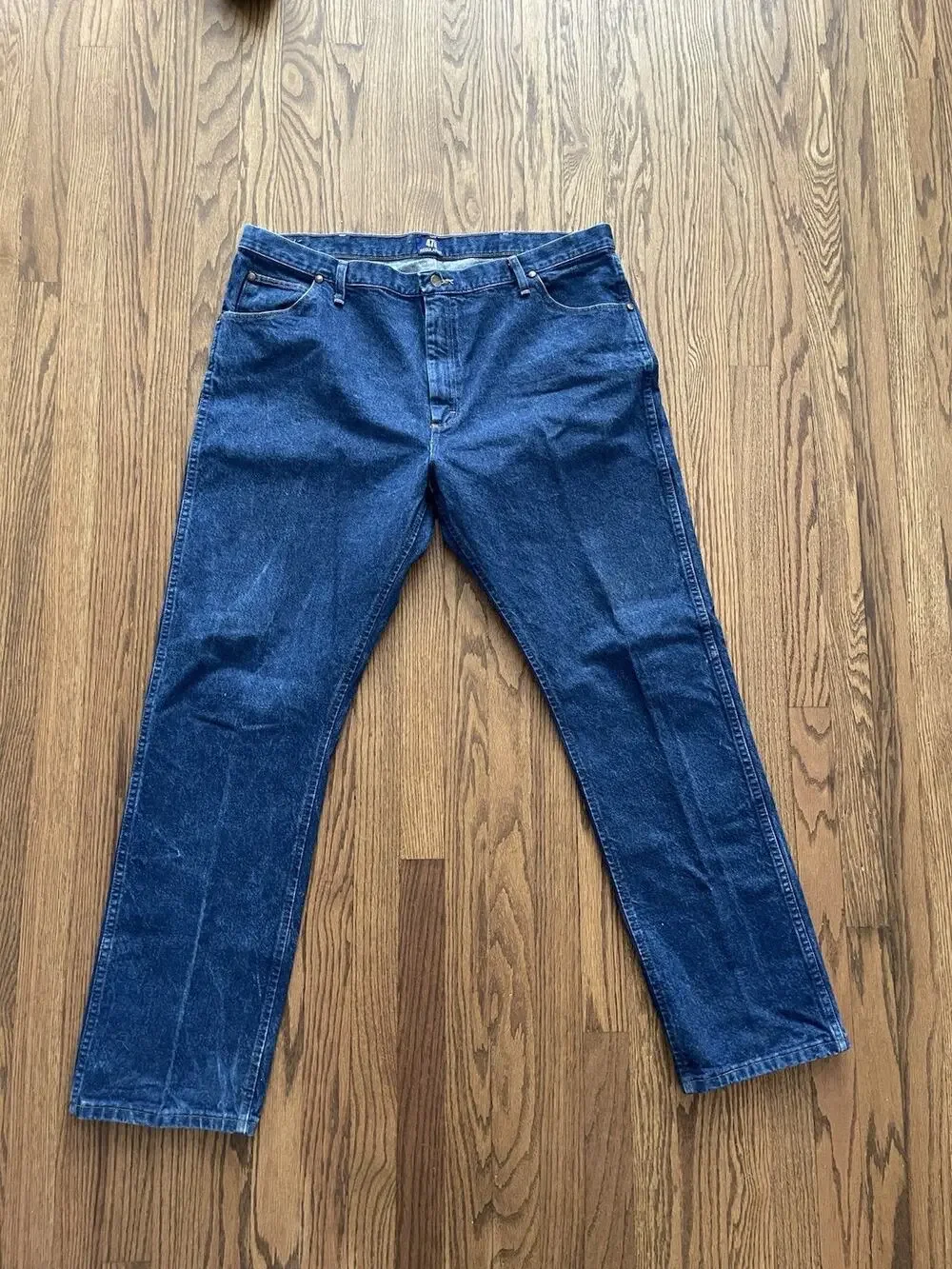 Wrangler 47MWZ Jeans Men's 42x34 Regular Fit Cowboy Cut Western Denim Dark Wash